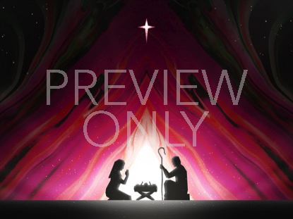 PAINTED CHRISTMAS NATIVITY