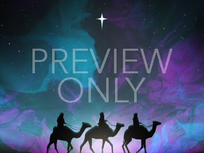 PAINTED CHRISTMAS WISE MEN