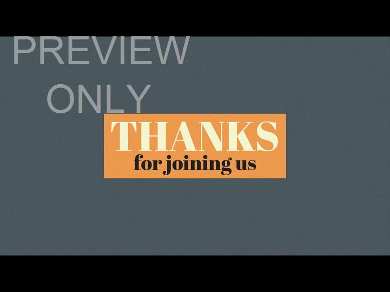 RETRO COLOR THANKS FOR JOINING US