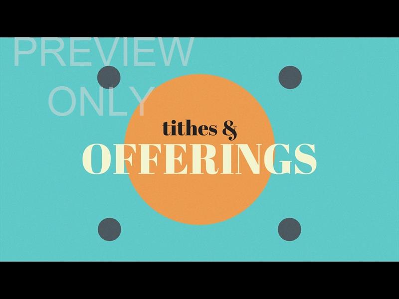 RETRO COLOR TITHES AND OFFERINGS