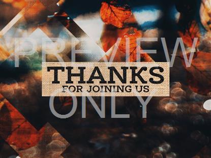 RUSTIC AUTUMN THANKS FOR JOINING STILL