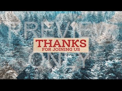 RUSTIC CHRISTMAS THANKS STILL