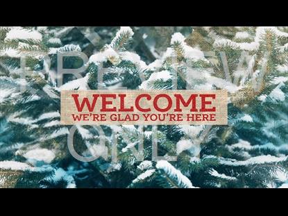 RUSTIC CHRISTMAS WELCOME STILL