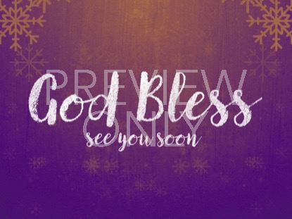 RUSTIC WINTER SNOW CLOSING