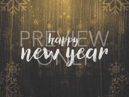 RUSTIC WINTER SNOW HAPPY NEW YEAR