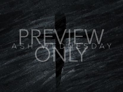 SKETCHED DUST ASH WEDNESDAY