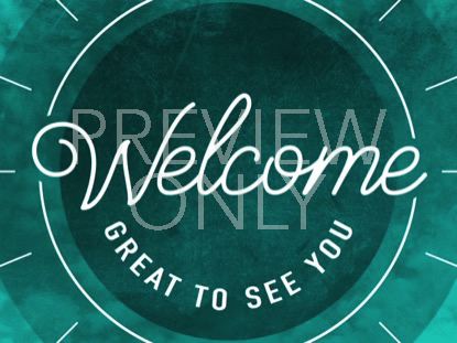 SUMMER CLOUDS WELCOME BLUE