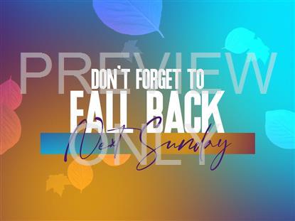 VIBRANT FALL FALL BACK