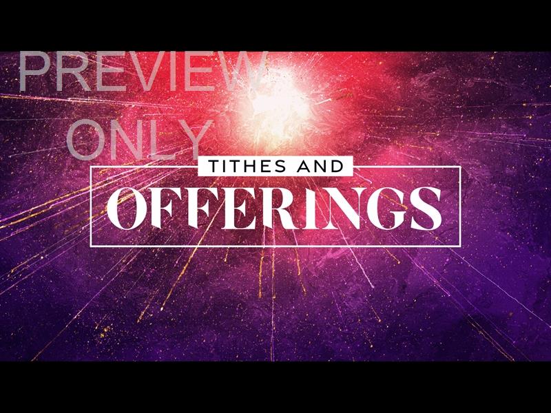 VIVID EASTER TITHES AND OFFERINGS STILL