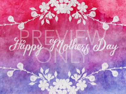 WATERCOLOR CARD HAPPY MOTHER'S DAY