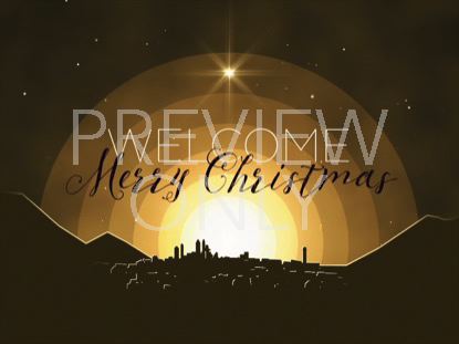 WINTER NIGHT BETHLEHEM WELCOME