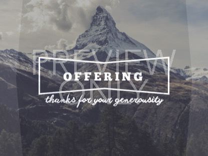 SINGLE MOUNTAIN OFFERING