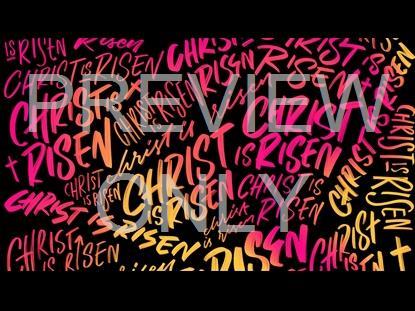 CHRIST IS RISEN PINK YELLOW