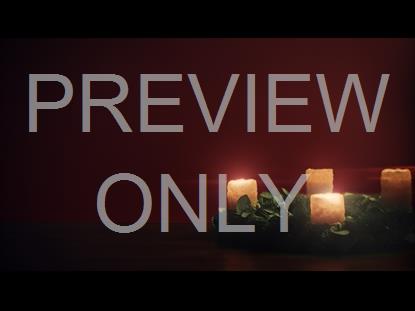 CHRISTMAS CANDLES FOUR CANDLES BOTTOM RIGHT