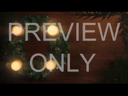 CHRISTMAS CANDLES FOUR CANDLES SIDE