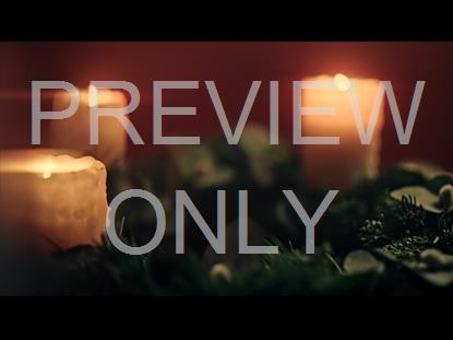 CHRISTMAS CANDLES THREE CANDLES DOF