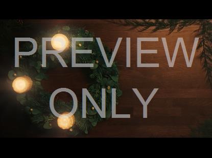 CHRISTMAS CANDLES THREE CANDLES SIDE