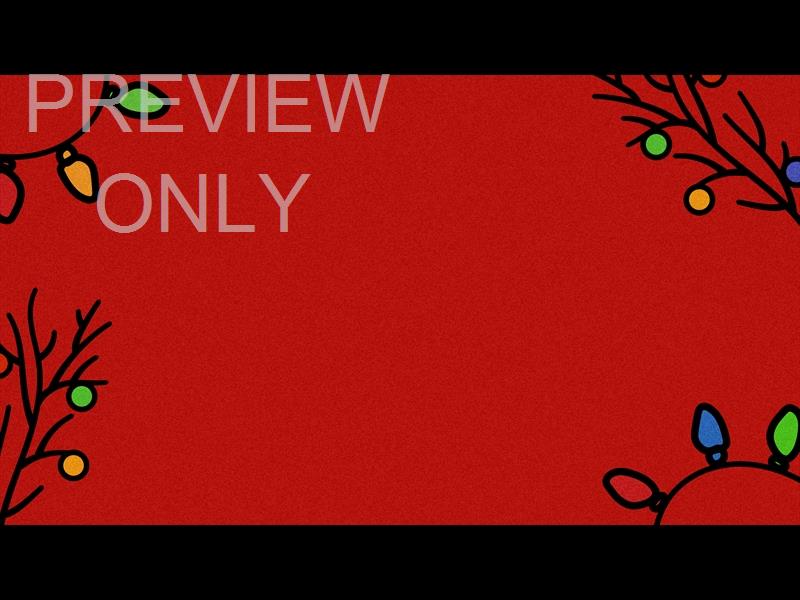 CHRISTMAS TIME IS HERE: RED PLAIN STILL