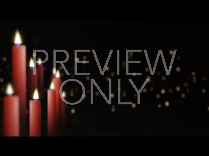 CHRISTMAS CANDLES OFFSET STILL