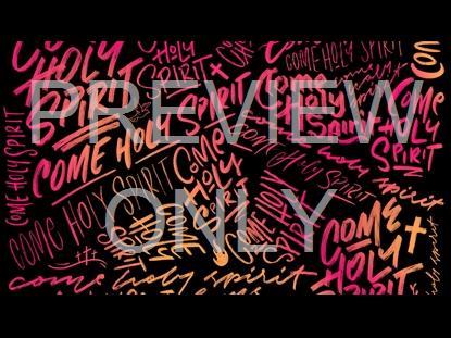 COME HOLY SPIRIT PINK YELLOW