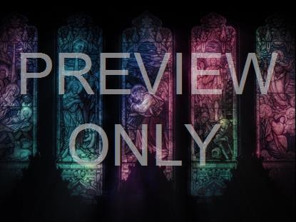 JESUS STAINED GLASS PANELS