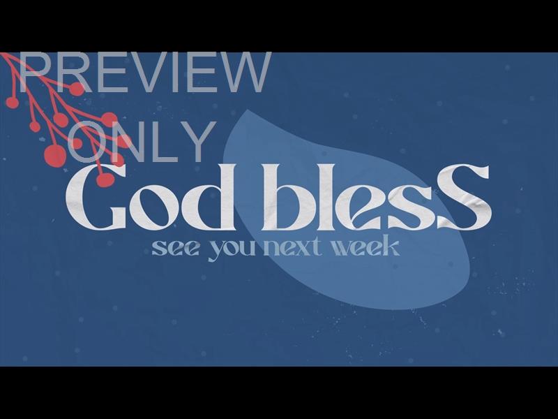 CHRISTMASTIME GOD BLESS