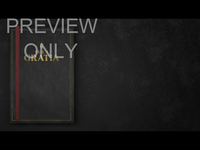 TITLE: SOLA GRATIA - BOOK SIDE BLACK STILL