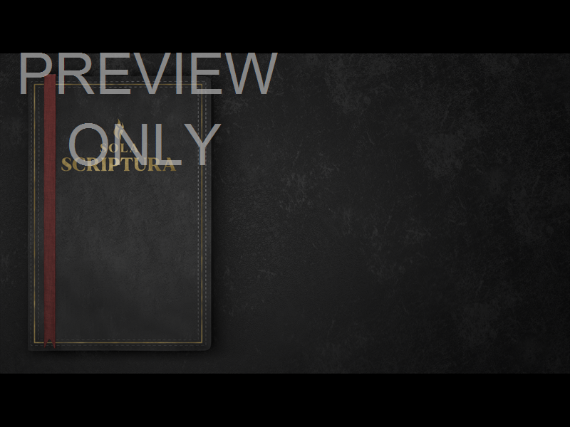 TITLE: SOLA SCRIPTURA - BOOK SIDE BLACK STILL