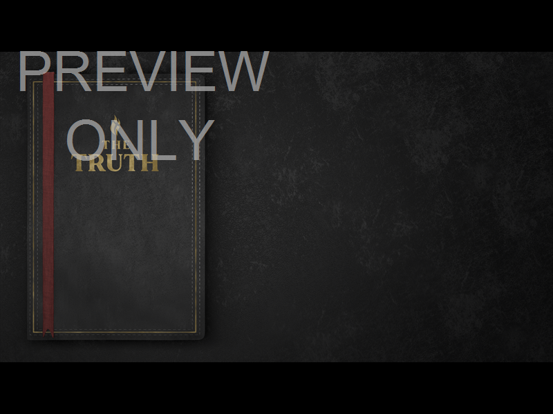 TITLE: THE TRUTH - BOOK SIDE BLACK STILL