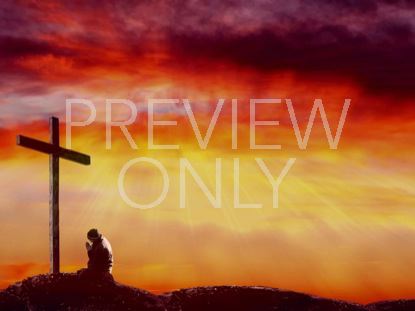 SUNSET AT THE CROSS