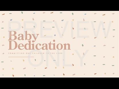 BABY DEDICATION TITLE