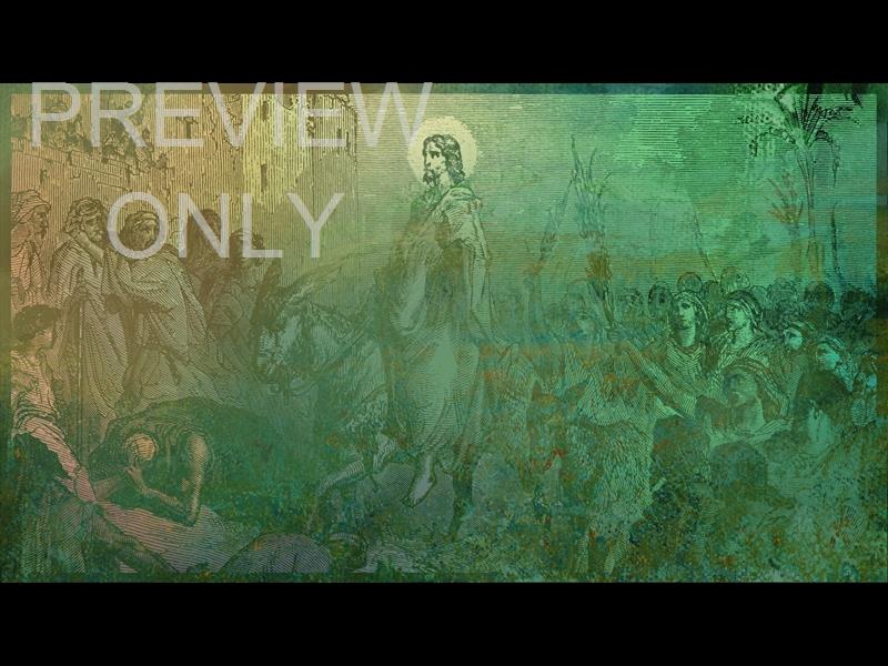 EASTER ETCHING - PALM SUNDAY WORSHIP STILL 1