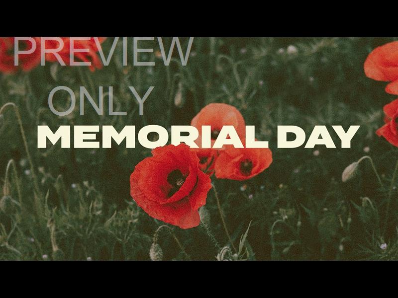 FIELD OF POPPIES: MEMORIAL DAY TITLE 2 STILL