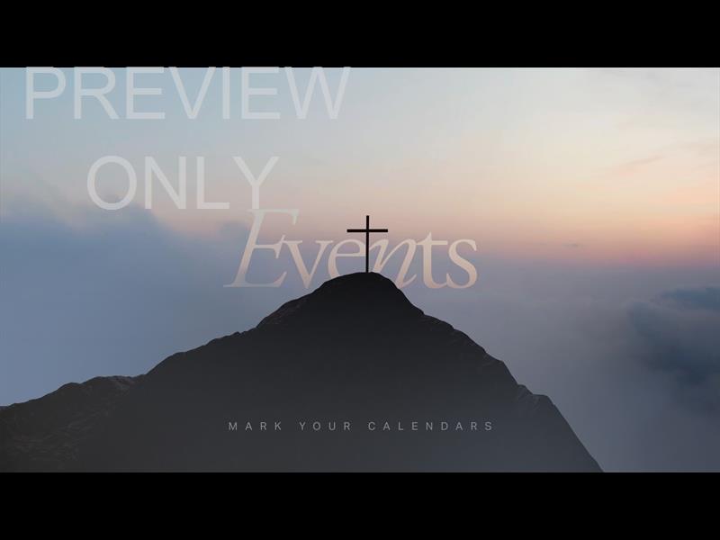 FOR GOD SO LOVED EVENTS STILL