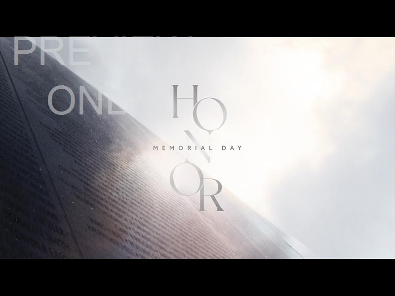 HONOR - MEMORIAL DAY: TITLE 2 STILL