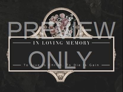 IN LOVING MEMORY TITLE