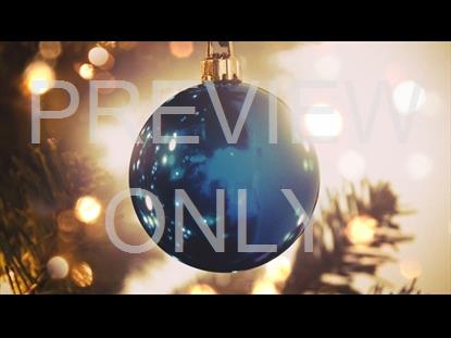 JOY TO THE WORLD BLUE ORNAMENT STILL