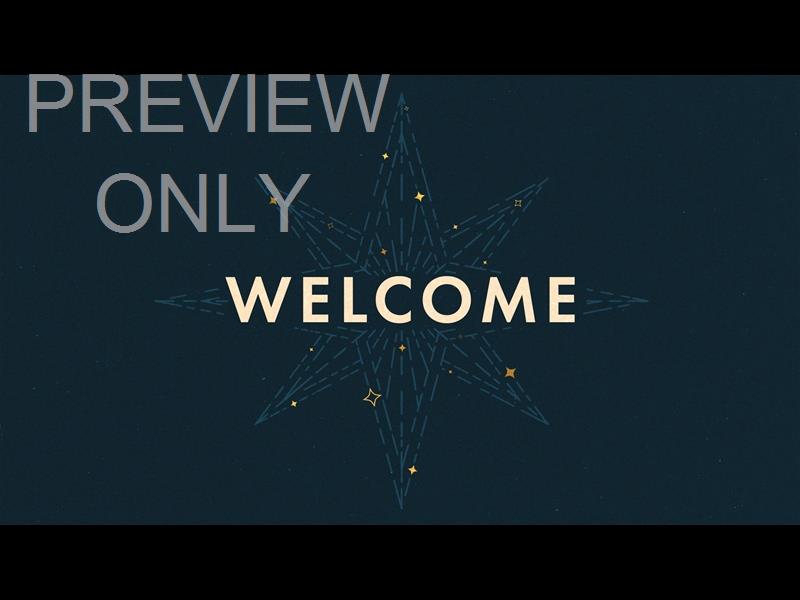 LIGHT LINES CHRISTMAS WELCOME STILL