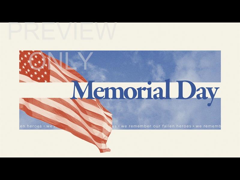 MEMORIAL DAY TITLE STILL