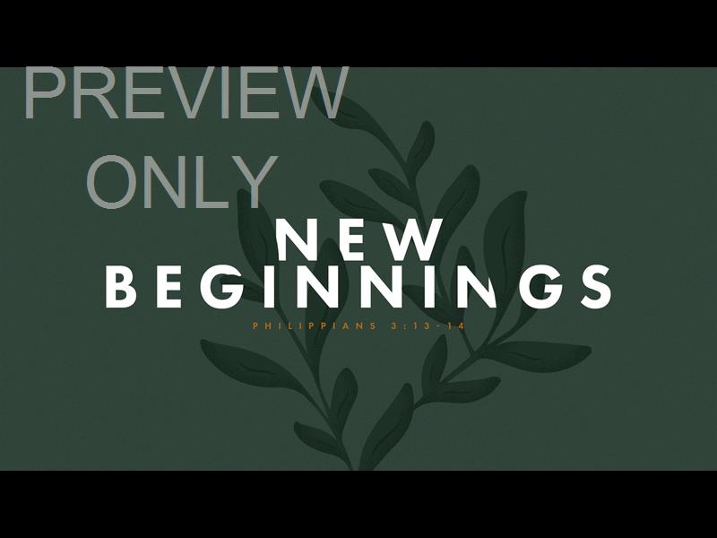 NEW BEGINNINGS TITLE STILL
