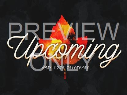 PAINTED LEAVES UPCOMING