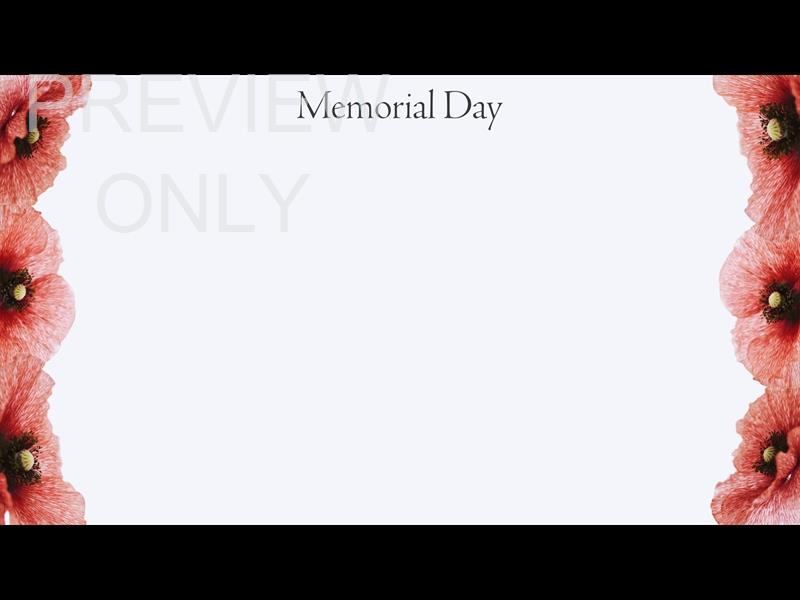 PATRIOTIC POPPIES: MEMORIAL DAY ALT 1 STILL