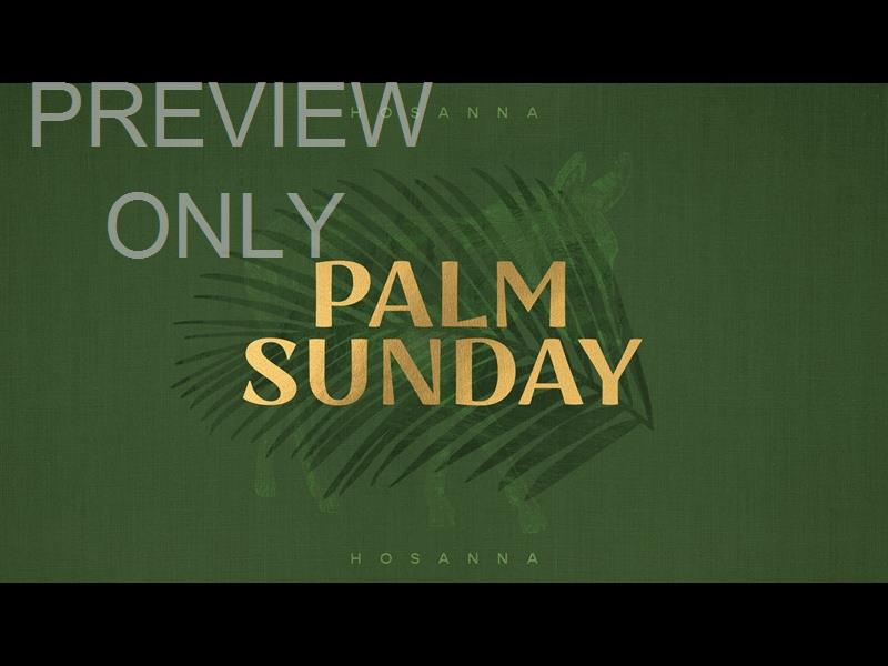 SAYINGS OF EASTER - PALM SUNDAY TITLE STILL