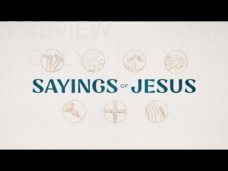 SAYINGS OF JESUS - TITLE STILL