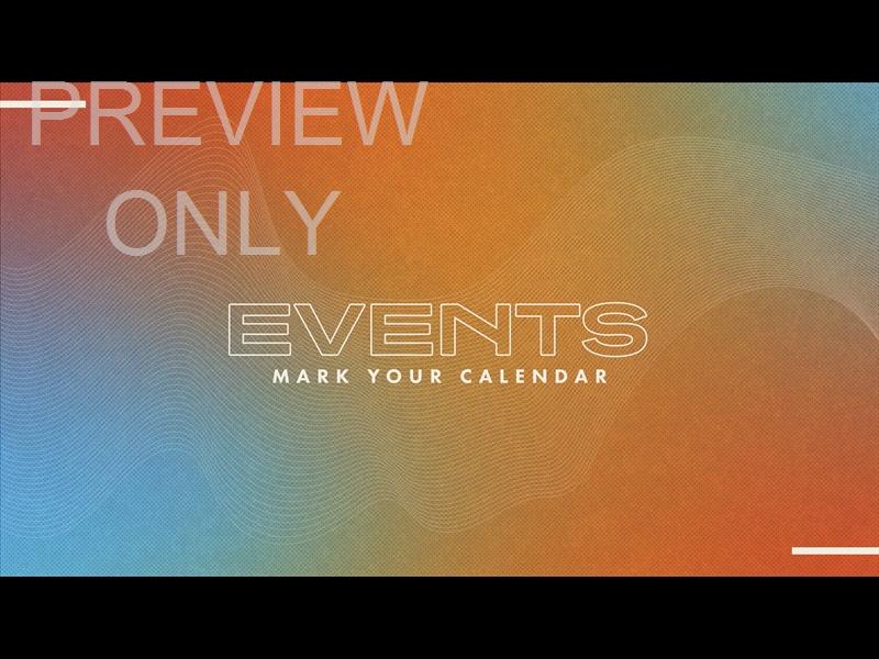 SHAPED TO SERVE - EVENTS STILL