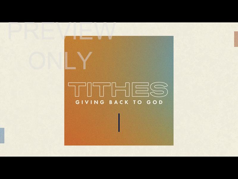 SHAPED TO SERVE - TITHES STILL