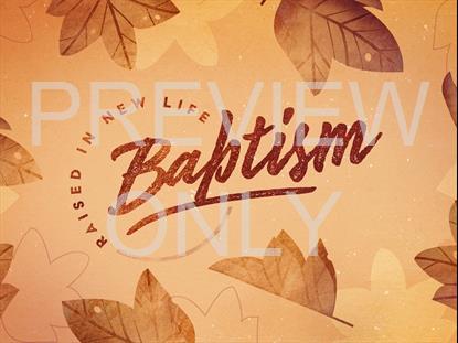 STAMPED LEAVES BAPTISM