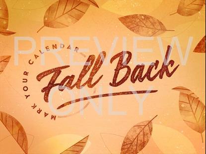 STAMPED LEAVES FALL BACK