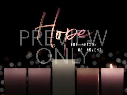 ADVENT CANDLELIGHT HOPE