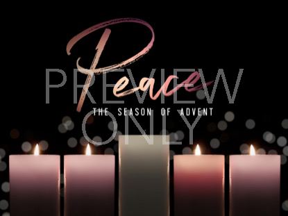 ADVENT CANDLELIGHT PEACE